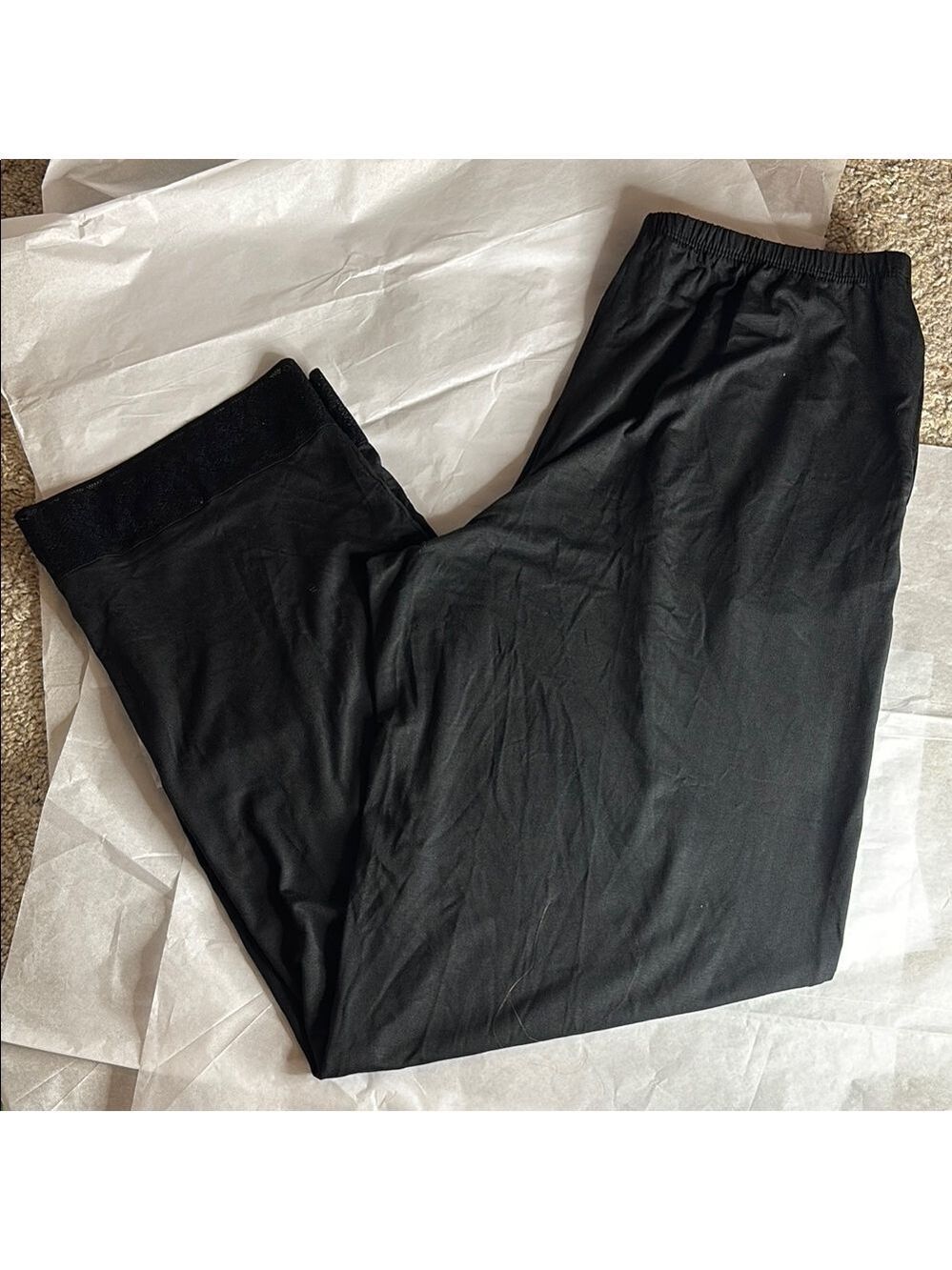 Tommy John Women’s Black Lounge Pants w/ Lace Trim